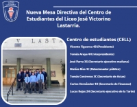 Nueva Mesa Directiva del Centro de Estudiantes del Liceo José Victorino Lastarria.